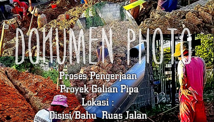 Terindikasi Tidak Mengacu Kepada K.A.K.  Proyek Galian Pemasangan Pipa Diduga Milik PDAM Kab. Serang