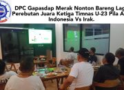 DPC Gapasdap Merak Nonton Bareng Laga Perebutan Juara Ketiga Timnas U-23 Pila Asia Indonesia Vs Irak.