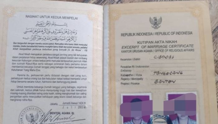 Tak Diberikan Surat Bukti Penyitaan Buku Nikah, Pelapor Keluhkan Kinerja Satreskrim Polres Metro Bekasi